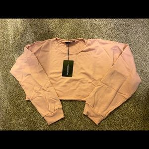 Pretty little thing crop sweatshirt